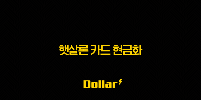 햇살론 카드 현금화 - 디시 후기와 할부 한도 꿀팁 13 image 35