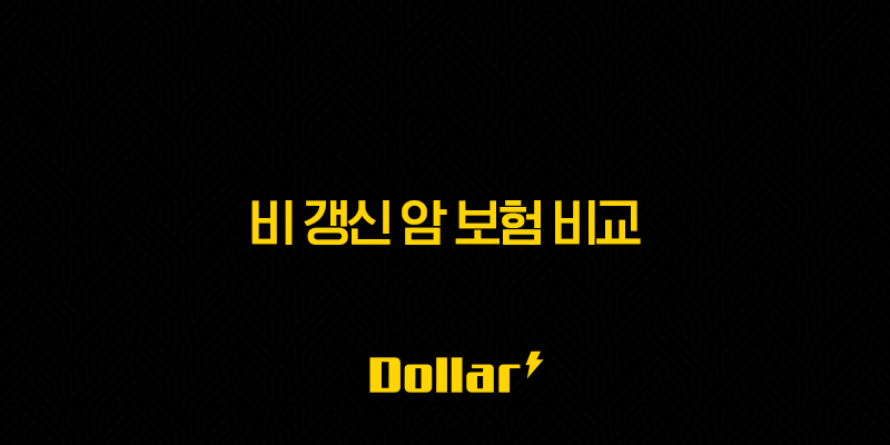 비 갱신 암 보험 비교(+ 2025년 나에게 맞는 상품 찾기) 13 image 22