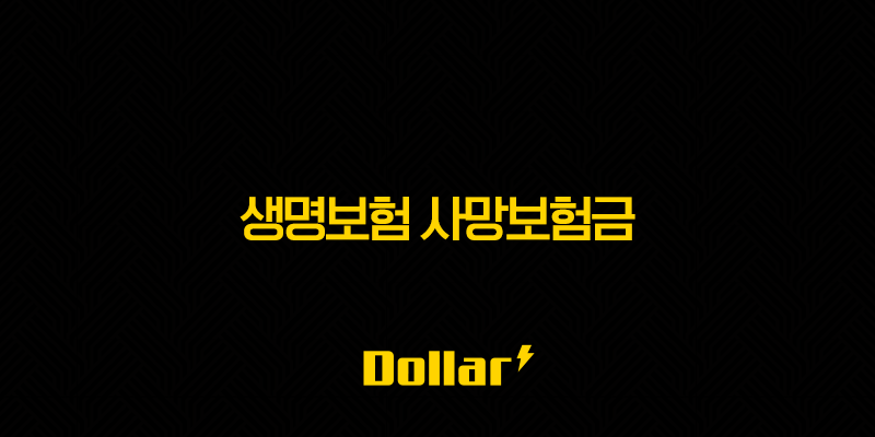 생명보험 사망보험금 완벽정리 - 청구부터 세금, 상속까지 (최신정보) 13 image 33