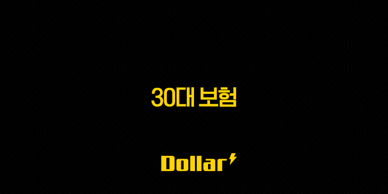 30대 보험(+ 더 늦기 전에 준비해야 하는 이유와 현실적인 가이드) 13 image 690