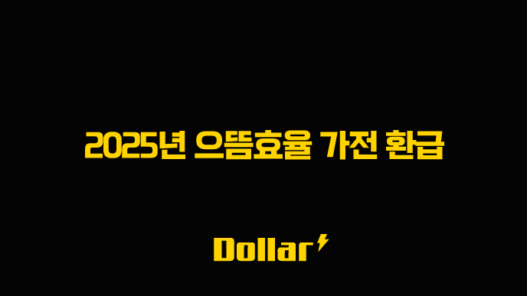 2025년 으뜸효율 가전 환급