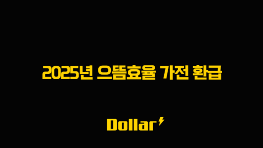 2025년 으뜸효율 가전 환급