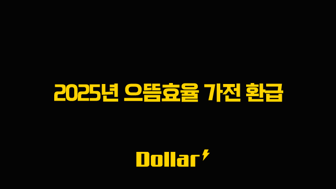 2025년 으뜸효율 가전 환급
