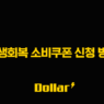 민생회복 소비쿠폰 신청 방법