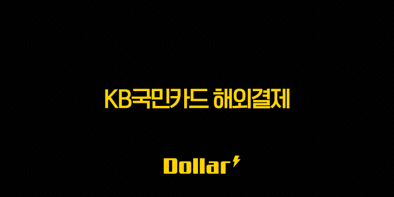 KB국민카드 해외결제 완벽 가이드 차단부터 원화결제(DCC) 설정까지 13 image 247
