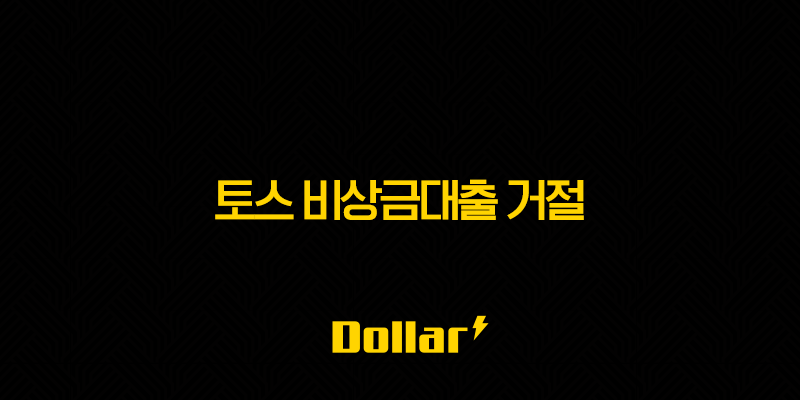 토스 비상금대출 거절 사유 완벽 분석 및 해결 방안 (ft. 대안 상품) 13 image 47