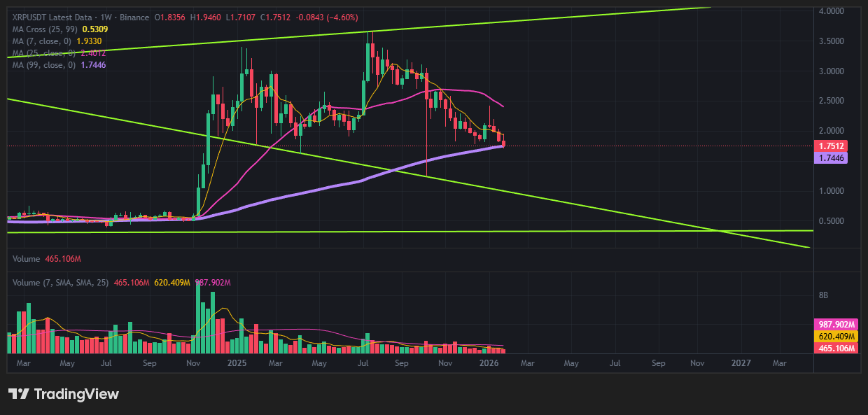 리플 주봉 보고 지지선 저항선 긋기