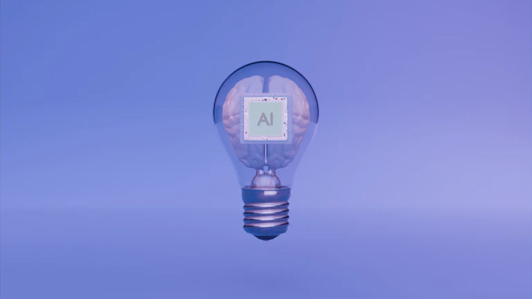 인공지능 칩의 복잡한 회로 모습