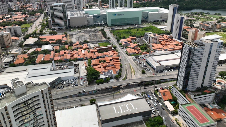 도시의 주요 건물을 표시한 지도