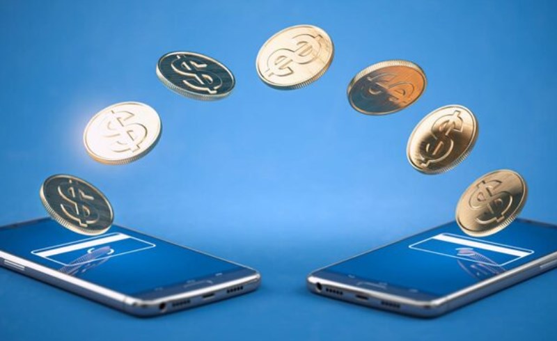 스마트폰 앱을 통해 실시간으로 환전하는 화면