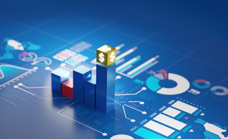 다양한 자산으로 구성된 분산 투자 포트폴리오