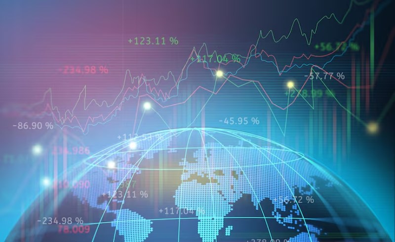 선물환 거래로 환리스크 헤지 2026년 수출입 중소기업 필수 가이드 환율 변동성 완벽 방어 전략 27 디지털 차트와 함께하는 글로벌 경제 개념