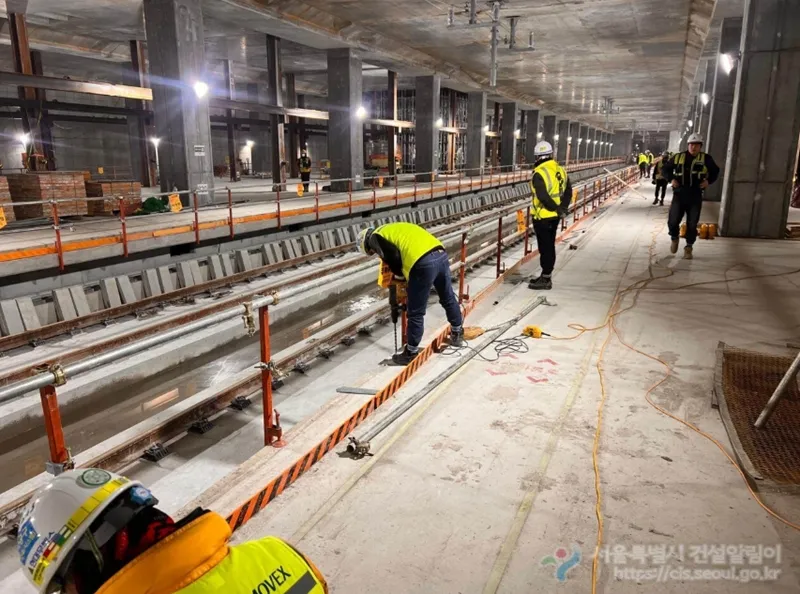 GTX 역사 건설 현장 모습