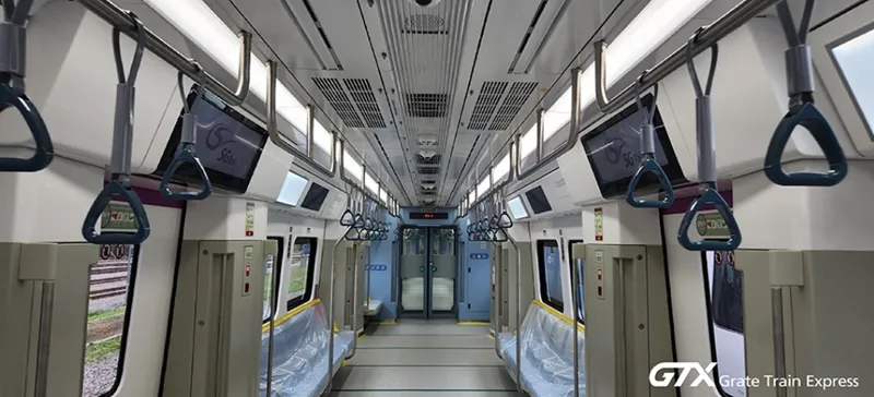 GTX 열차 내부 모습