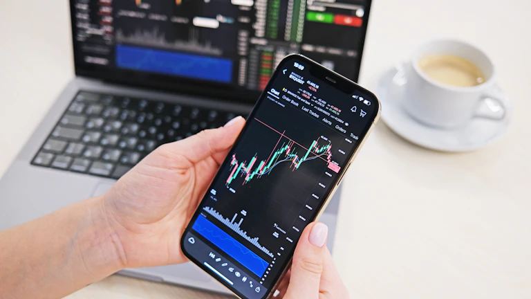 상승 추세를 보이는 주식 시장 그래프