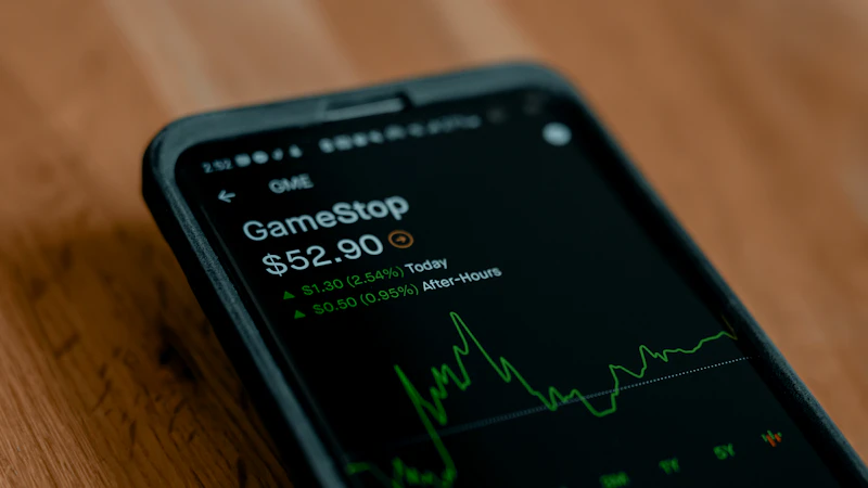 가상자산 가격 차트 디지털 화면