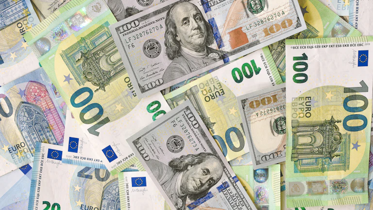 외환 시장에서 통화를 교환하는 모습