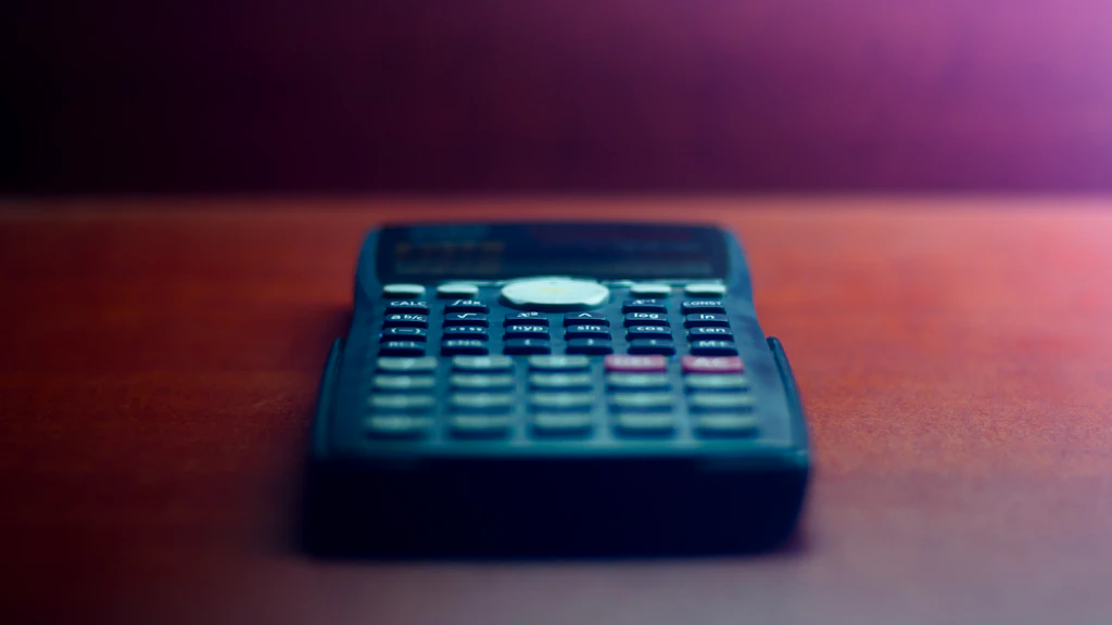 디지털 계산기와 주식 차트