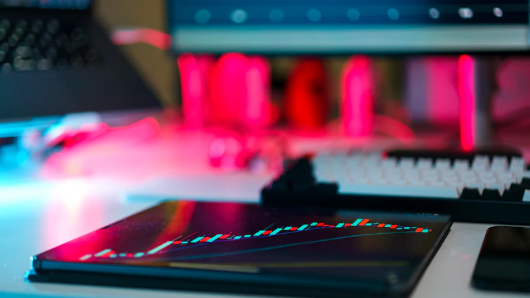 금융 데이터를 분석하는 모습