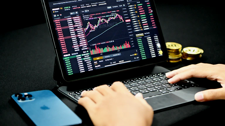 투자 데이터를 분석하는 사람