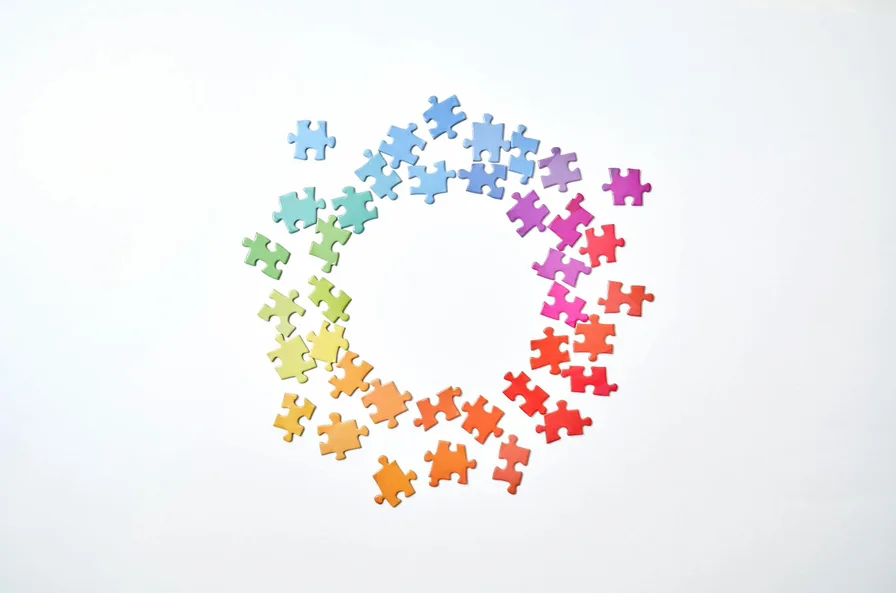 참여형 예술 퍼즐 전시 현장