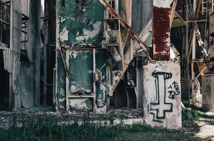 SK온 공장 전경과 배터리 라인