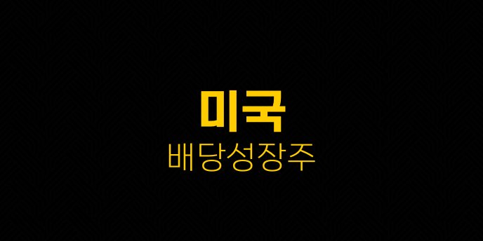 미국 배당성장주 1
