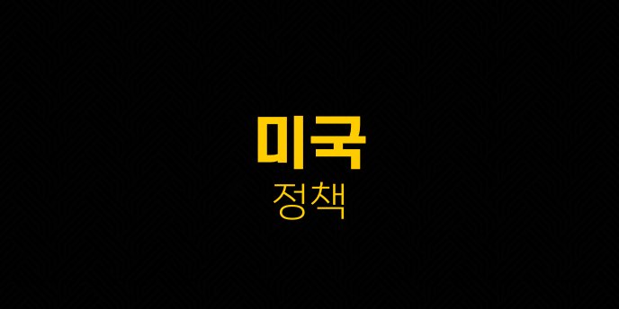 미국 정책 1