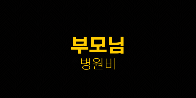 부모님 병원비