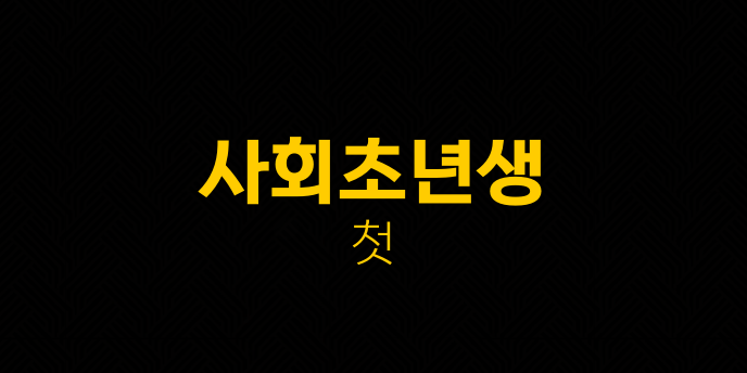 사회초년생 첫