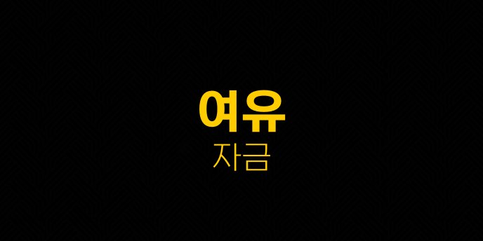 여유 자금 4