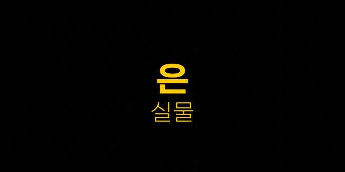 은 실물
