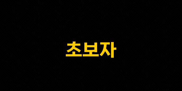 초보자 1