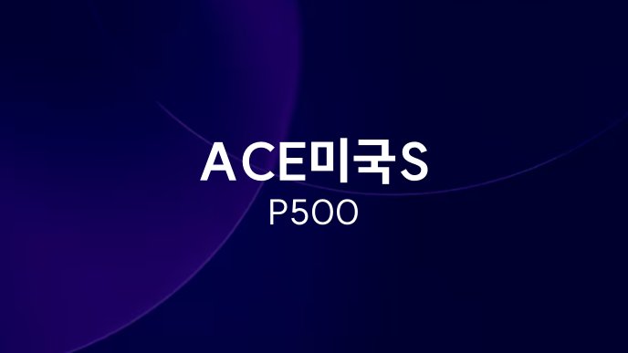 ACE미국S&P500