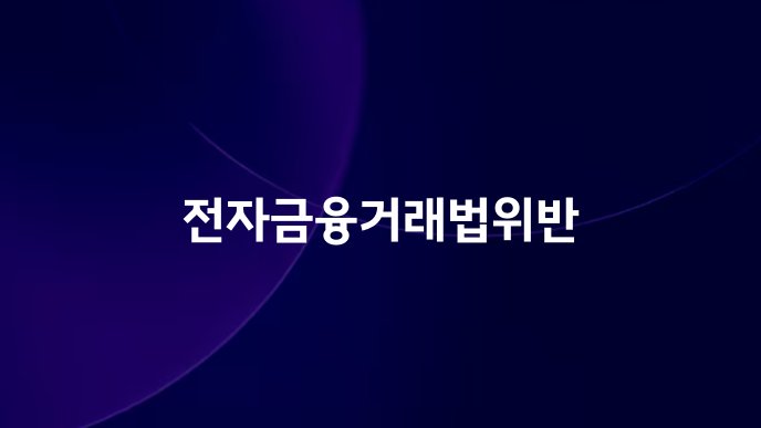 전자금융거래법위반