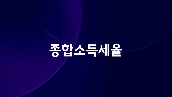 종합소득세율